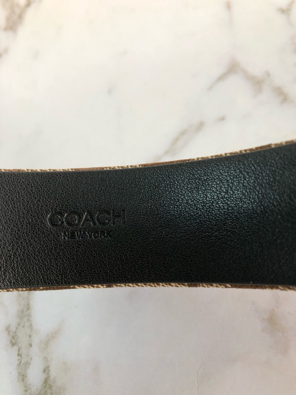 Coach Brown Signature Jacquard Padded Headband - Picture 9 of 10
